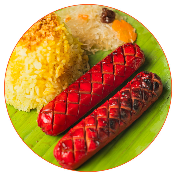 Tender na Juicy Pa Grilled Hotdog with Rice