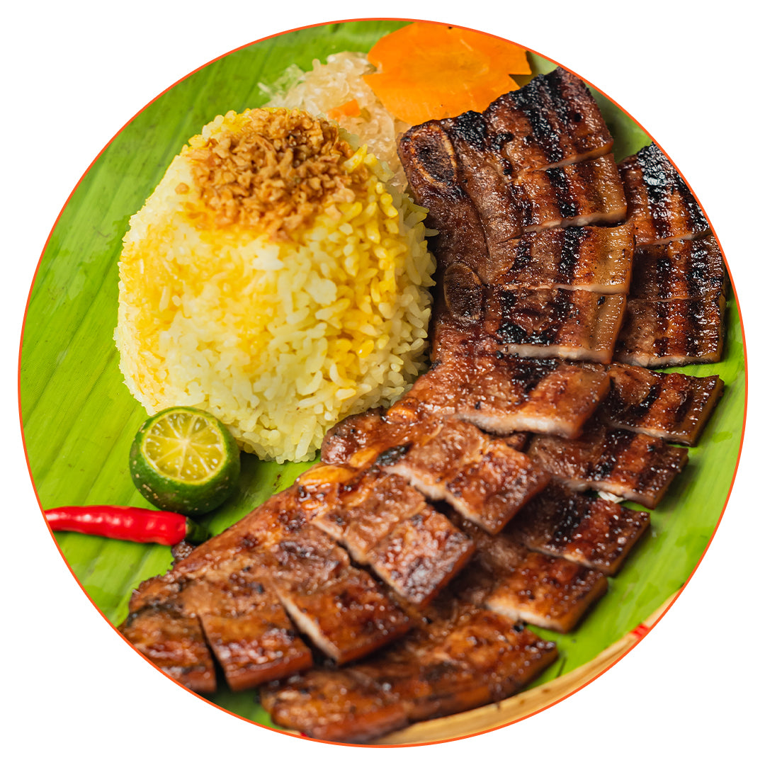 Bbq Liempo 2PC with Rice — Chickey's Inasal